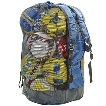 Сумка-рюкзак на 20 м'ячів С-4894 (поліестер, р-р 85x50x45см, синій)