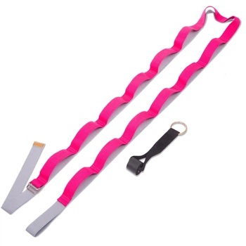 Лента для растяжки Stretch Strap PL-1796 (14 петель, хлопок, р-р 3,8х310см, розовый)
