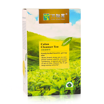 Слабительный чай Wan Song Tang "Colon Cleanser Tea" китайский травяной чай для очистки кишечника (20 пакетиков)