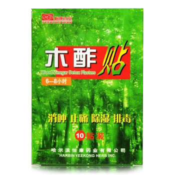 Антиоксидантні пластирі на стопи Yeekong Herb, Wood Vinegar Detox Plasters, Ікан Му Цу, класичний, 10 шт