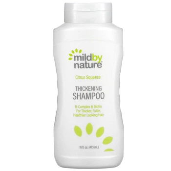 Шампунь для густоты волос Mild By Nature "Thickening Shampoo" с комплексом витаминов группы B и биотином, с цитрусовым ароматом (473 мл / 16 жидк. унций)