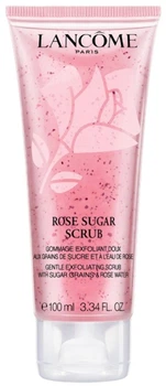 Ніжний скраб для обличчя з гранулами цукру та рожевою водою - Lancome Rose Sugar Scrub 100ml.