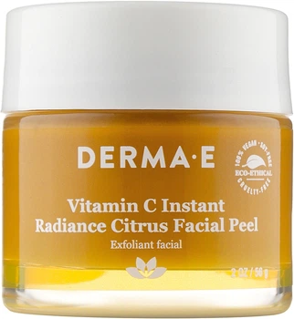 Освітлювальний пілінг для обличчя цитрусовий - Derma E Vitamin C Instant Radiance Citrus Facial Peel 56g