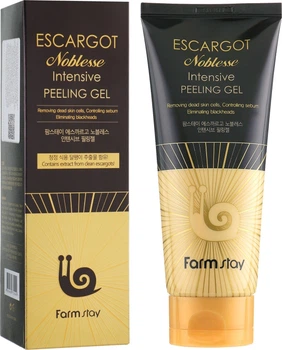 Пілінг-гель для обличчя, з екстрактом королівської улитки - FarmStay Escargot Noblesse Intensive Peeling Gel 180ml (544667-2623)
