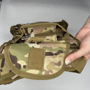 Тактическая сумка на ногу военная мультикам