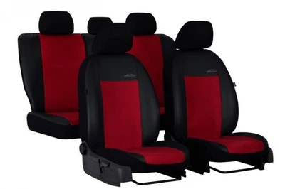 Авточехлы на сиденья AUDI A3 2004>2012 Pok-ter Premium Unico с красной вставкой алькантара