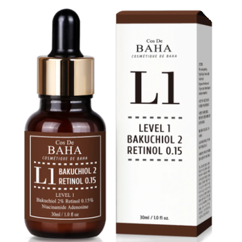 Сироватка антивікова Cos De Baha L1 Bakuchiol & Retinol Serum 30 мл