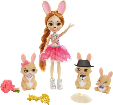 Ігровий набір із лялькою Сім'я Брістал Кролика Royal Enchantimals Family Toy Set, Brystal Bunny Doll GYJ08