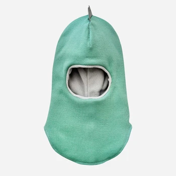 Детская зимняя шапка-шлем на флисе для мальчика Babydream Дино dino3bal18d 48 Оливка (ROZ6400158861)