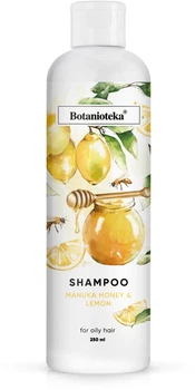Шампунь для жирного волосся "Лимон і мед манука" - Botanioteka Shampoo For Oily Hair 250ml.