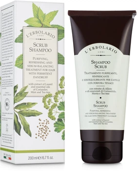 Шампунь-скраб для волос против перхоти - L'Erbolario Shampoo Scrub 200ml (738887-83034)
