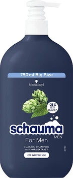 Шампунь для мужчин с хмелем для ежедневного применения - Schauma Men Classic Shampoo With Hops For Everyday Use 750ml (1068087-145612)