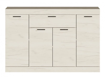 Комод Эверест Соната-7 140х38х94 см крафт белый