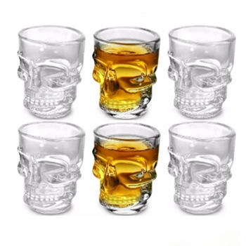 Набір чарок High Quality Череп 6 шт 50 мл (R29804) White