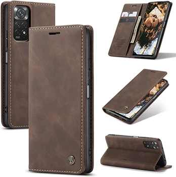 Чехол книжка с магнитом Xiaomi Redmi Note 11 CaseMe Dark Brown (29283-05)