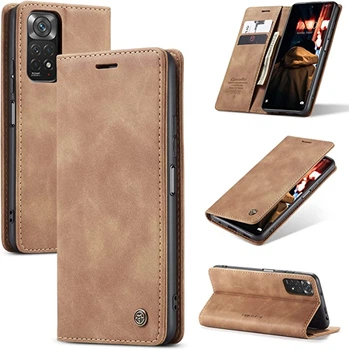 Чехол книжка с магнитом Xiaomi Redmi Note 11 CaseMe Brown (29283-30)