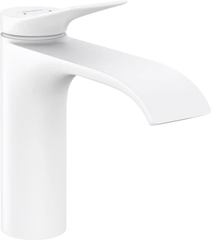 Змішувач для раковини HANSGROHE Vivenis 110 білий 75020700 з донним клапаном
