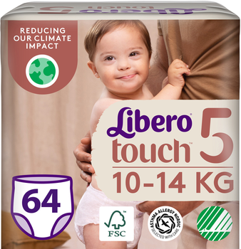 Підгузки-трусики Libero Touch Pants 10-14 кг Розмір 5 64 шт (7322541993478)