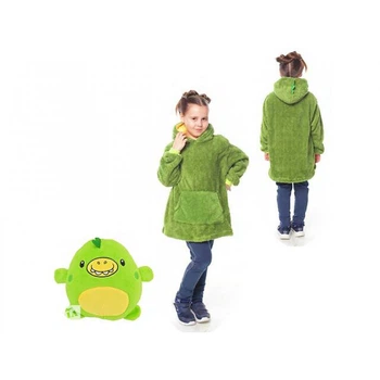 М'яка іграшка Дитяча толстовка плед 3 у 1 Huggle Pets Hoodie Дракончик Зелений