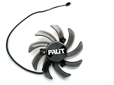 Вентилятор кулер для видеокарты Palit GTX 1660 Ti RTX 2060 2070 Dual (orgnl) FirstD FDC10H12S9-C (GA91S2U TH9210S2H-PAA01) кабель 21 см (№158.51)