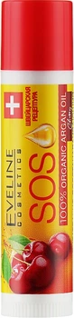 Восстанавливающий бальзам для губ "Вишня" - Eveline Cosmetics Argan Oil Sos 4.2g (112143-944)