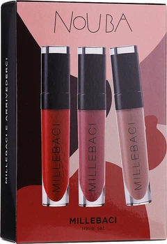 Набор - NoUBA Millebaci Travel Set №3 (lipstick/3х6ml) (876447-23365)
