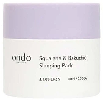 Нічна маска для обличчя з бакучиолом та скваланом - Ondo Beauty 36.5 Squalane & Bakuchiol Sleeping Pack 80ml (1063715-138996)