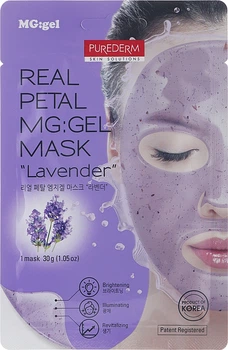 Гидрогелевая маска для лица "Лаванда" - Purederm Real Petal MG:Gel Mask Lavender 30g (1037977-26068)