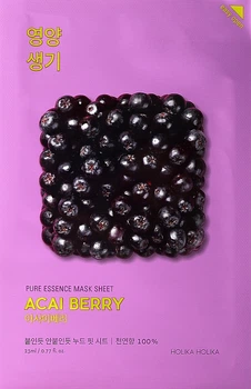 Тканевая маска "Ягоды асаи" - Holika Holika Pure Essence Mask Sheet Acai Berry 23ml (363527-7668)