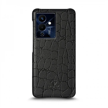 Шкіряна накладка Stenk Reptile Cover для Infinix Note 12 Pro 5G Чорна (72504)
