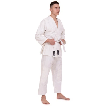 Кимоно для дзюдо Matsa MA-0013-0 белое (450 г/м2, хлопок 100%) рост 130 см