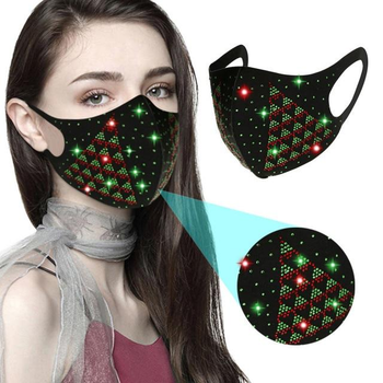 Многоразовая маскарадная маска для защиты лица со стразами женская 19*13 см. J&H Garment Stile: B