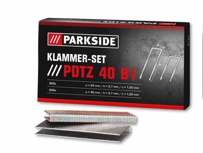 Скобы для пневмостеплера PARKSIDE POTZ 40 B1 1400 шт. 12 х 7 х 3 см PARKSIDE серебристый LRE-10077