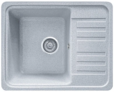 Мойка кухонна, прямоугольная, гранитная Valetti 9N 570x460мм Серая