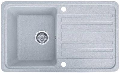 Мойка кухонная, прямоугольная, композитная Valetti 17D 76х46см Серая