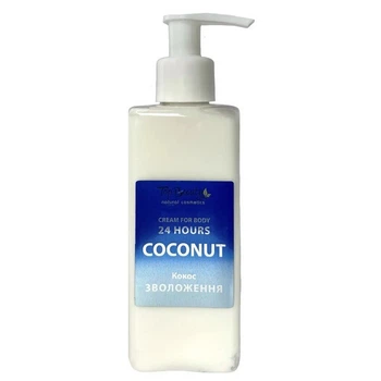 Парфумований крем для тіла та рук кокос зволоження 24 години Top Beauty Coconut Cream For Body 200 мл