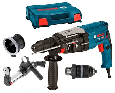 Перфоратор Bosch Professional GBH 2-28 F в чемодане с БЗП, с насадкой пылеудаления GDE 16 Plus (0611267600+1600A0015Z)