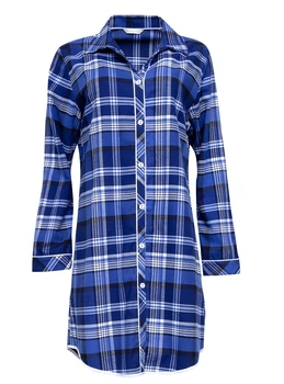 Халат женский Cyberjammies Riley 9458 20/3XL Синий в клетку (5051877411067)