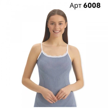 Хлопковая майка женская Baykar р 2 - L 46-48 арт 6008 Синяя