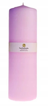 Свічка парафінова Pom Pom Candles, 20 х 6.5 см, без запаху, 100 годин горіння, рожева
