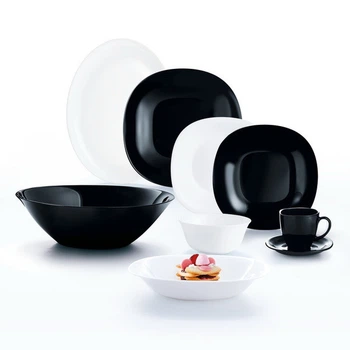 Столовий сервіз Luminarc Carine black&white 38 предметів (P4676)