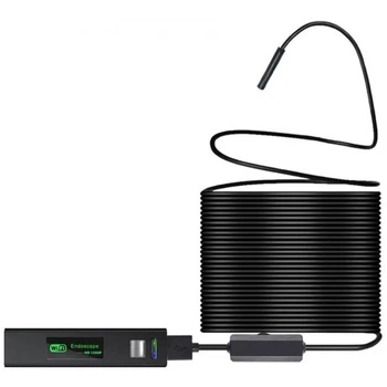 USB Wi-Fi камера, бороскоп, эндоскоп 8 мм, 10 м, Black (TM019394)