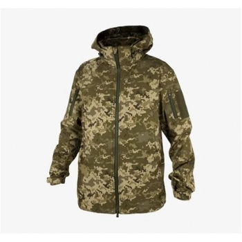 Військова тактична куртка Soft Shell весна - осінь ТТХ пиксель 56 р, зріст 182