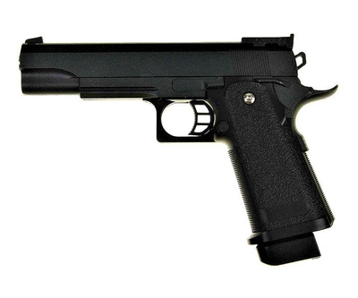 G6 Страйкбольный пистолет Galaxy Colt M1911 Hi-Capa металл черный