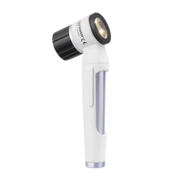 Дерматоскоп ручний кишеньковий Luxamed LuxaScope LED 2.5В портативний шкірний аналізатор для косметолога та дерматолога диск без шкали Білий