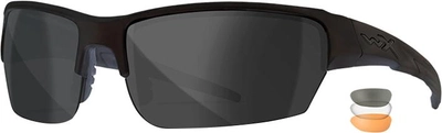 Тактичні окуляри Wiley X WX SAINT Matte Black/ Grey + Clear + Light Rust (CHSAI06)