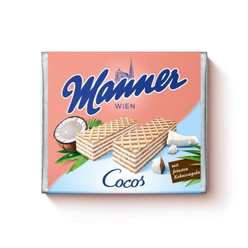 Вафлі Manner Coconut Cream з кокосовим кремом, 75 г