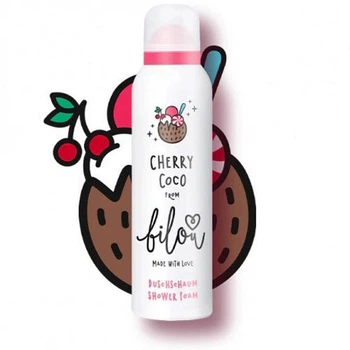 Пінка для душу з ароматом кокосу та вишні BILOU Cherry Coco 200 мл