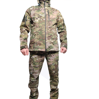Костюм мультикам НАТО теплий флісовий куртка та штани матеріал софтшов Softshell на флісі розмір L (50)