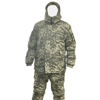 Костюм зимовий військовий ЗСУ піксель ММ14 бушлат та штани розмір 52-54 ріст 170-178